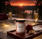 Baccarat Fresh luxury hot tub salts by aromahoes - 8oz filter-safe mineral aromatherapy.