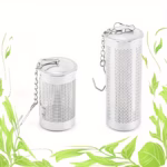 aromahoes metal infusion canister comparison – showing Mini Port and Standard Port stainless steel aromatherapy infusers with botanical border, handcrafted in North Providence, RI.