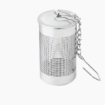 aromahoes short metal aromatherapy canister - compact, shatterproof salt storage for luxury wellness and travel.